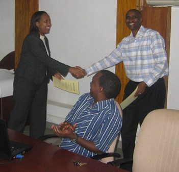 Photo certificates presentation Rwanda December 2010